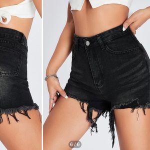 Brand New SHEIN Black High Waisted Shorts